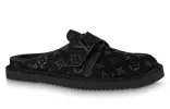 LOUIS VUITTON Easy Mules 'Black Monogram' 1ABLHZ sold by KicksCrew