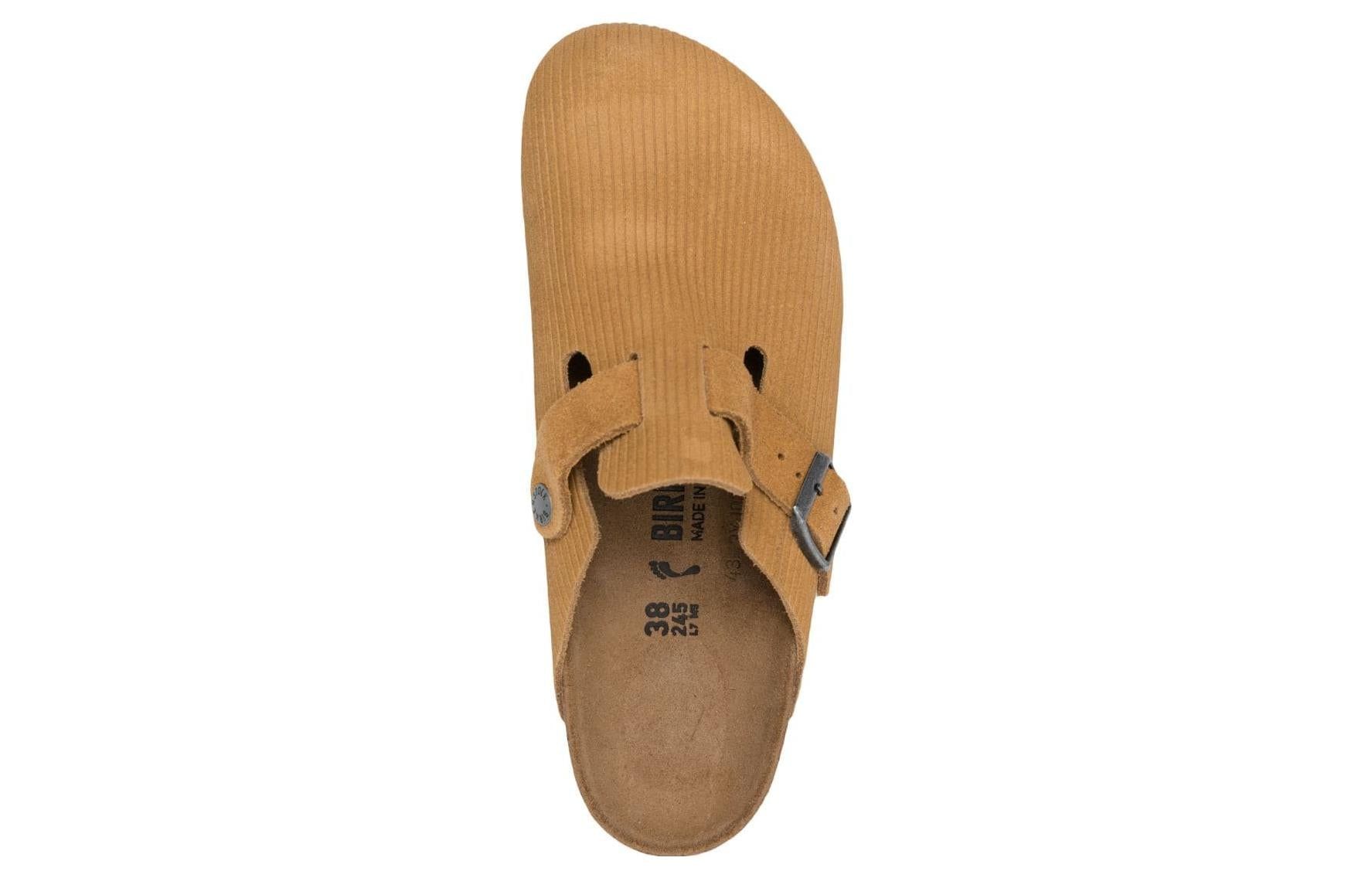 Birkenstock Boston Suede Embossed Narrow Fit 'Butterscotch Brown' 1025668 sold by KicksCrew product image thumbnail 3