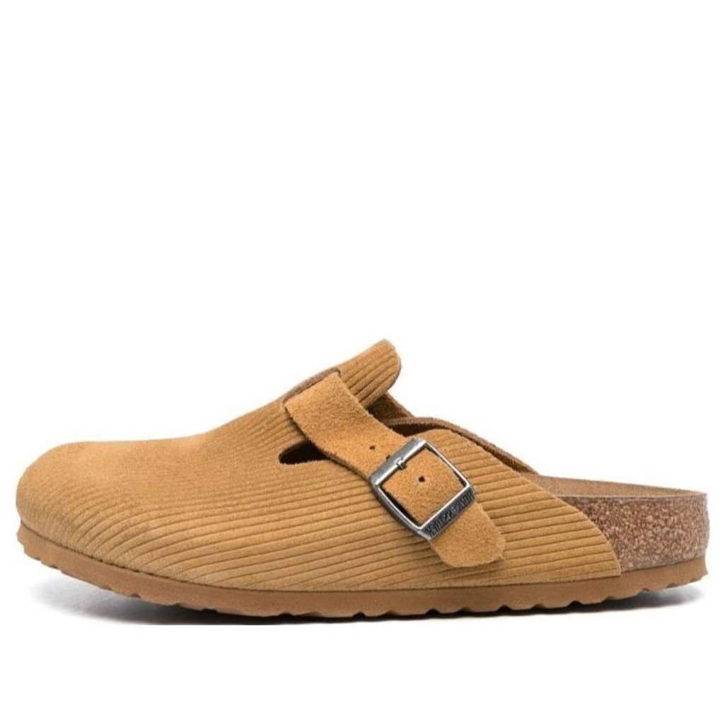 Birkenstock Boston Suede Embossed Narrow Fit 'Butterscotch Brown' 1025668 sold by KicksCrew