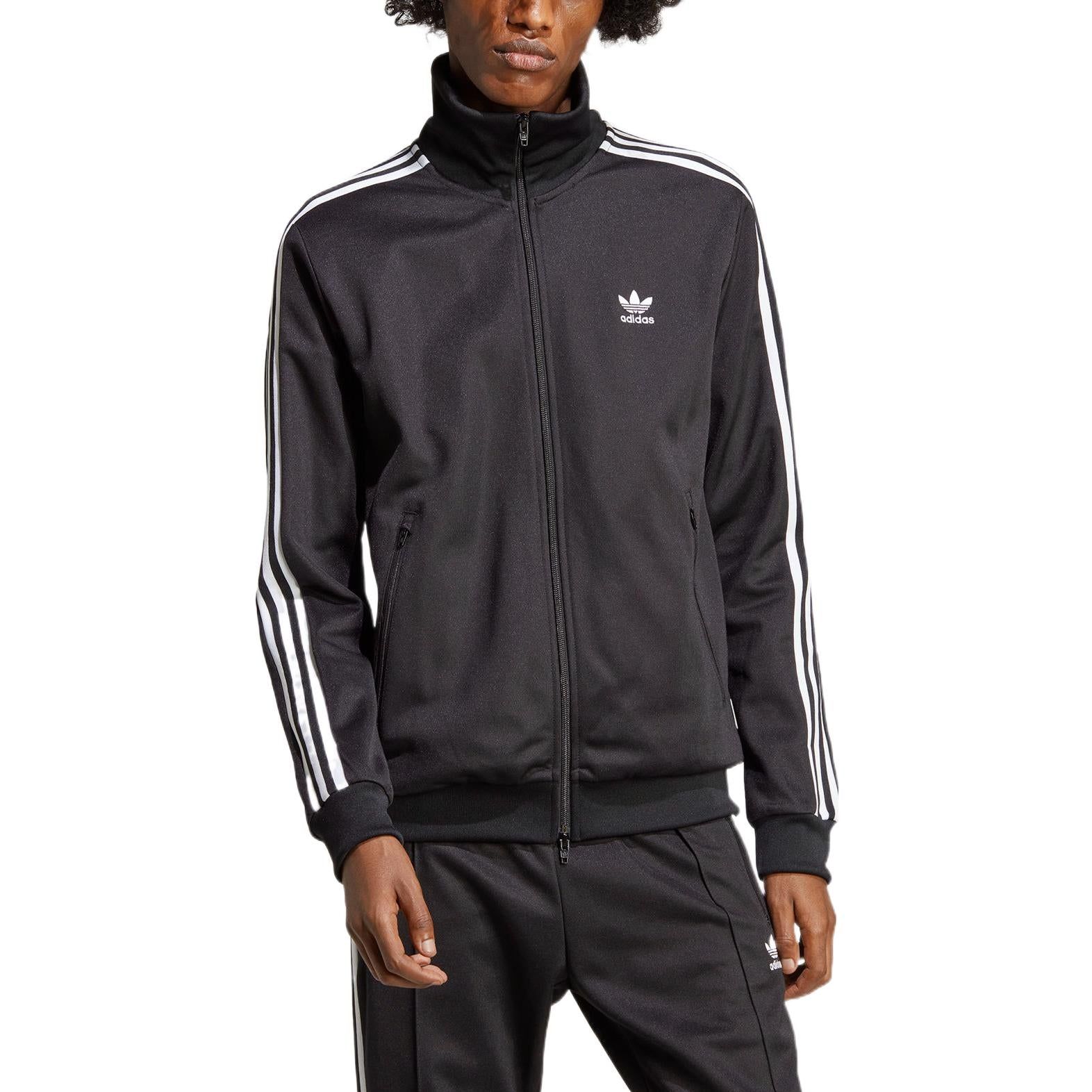 adidas originals Adicolor Classics Beckenbauer Track Jacket 'Black' IA4778 sold by KicksCrew product image thumbnail 2