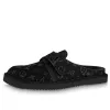 LOUIS VUITTON Easy Mules 'Black Monogram' 1ABLHZ sold by KicksCrew