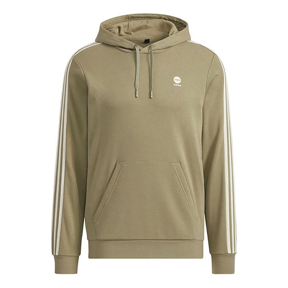 Adidas Neo CE 3-Stripes Hoodies 'Olive Green' HD4673 sold by KicksCrew