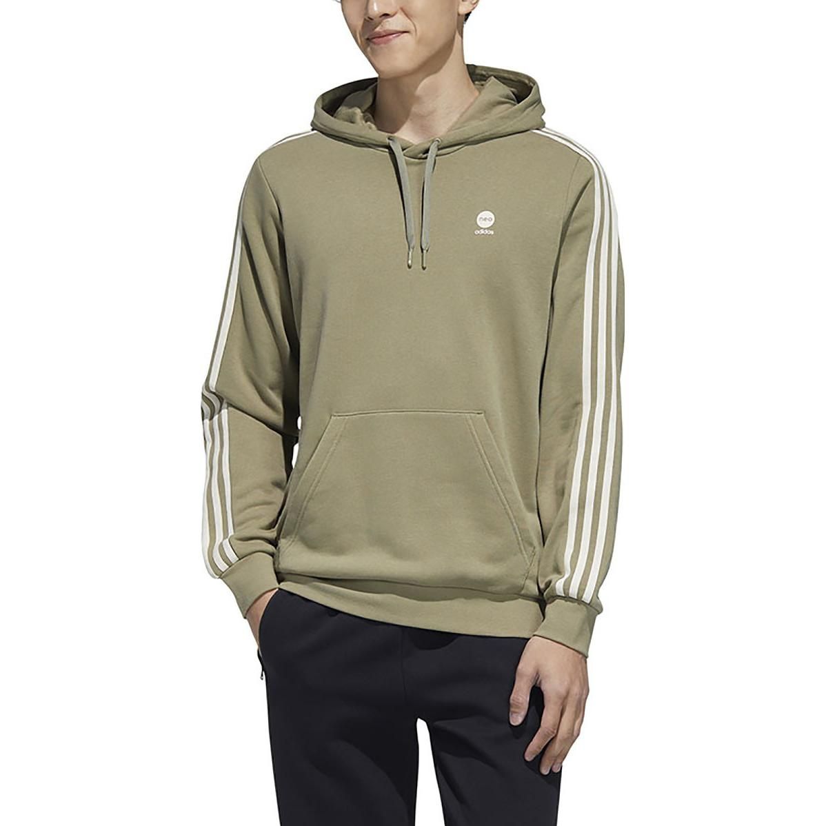 Adidas Neo CE 3-Stripes Hoodies 'Olive Green' HD4673 sold by KicksCrew product image thumbnail 2