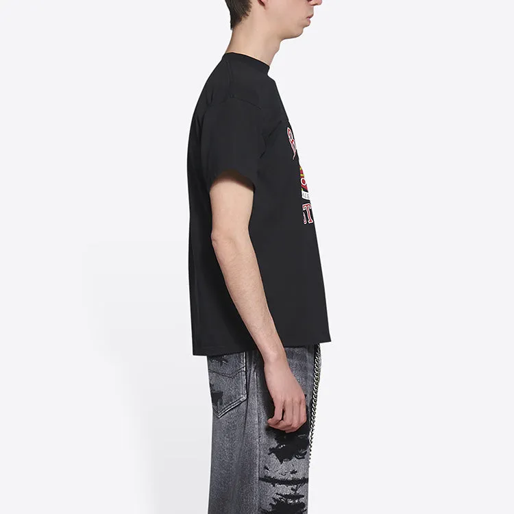 Balenciaga Varsity Logo T-Shirt Medium Fit 'Black' 612966TLV891076 sold by KicksCrew product image thumbnail 5