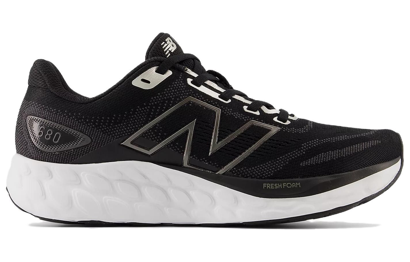 (WMNS) New Balance Fresh Foam 680 V8 Shoes 'Black White' W680LK8 sold by KicksCrew product image thumbnail 2