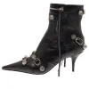 (WMNS) Balenciaga Cagole M70 Ankle Boots 'Black' 694390WAD4E1081 sold by KicksCrew