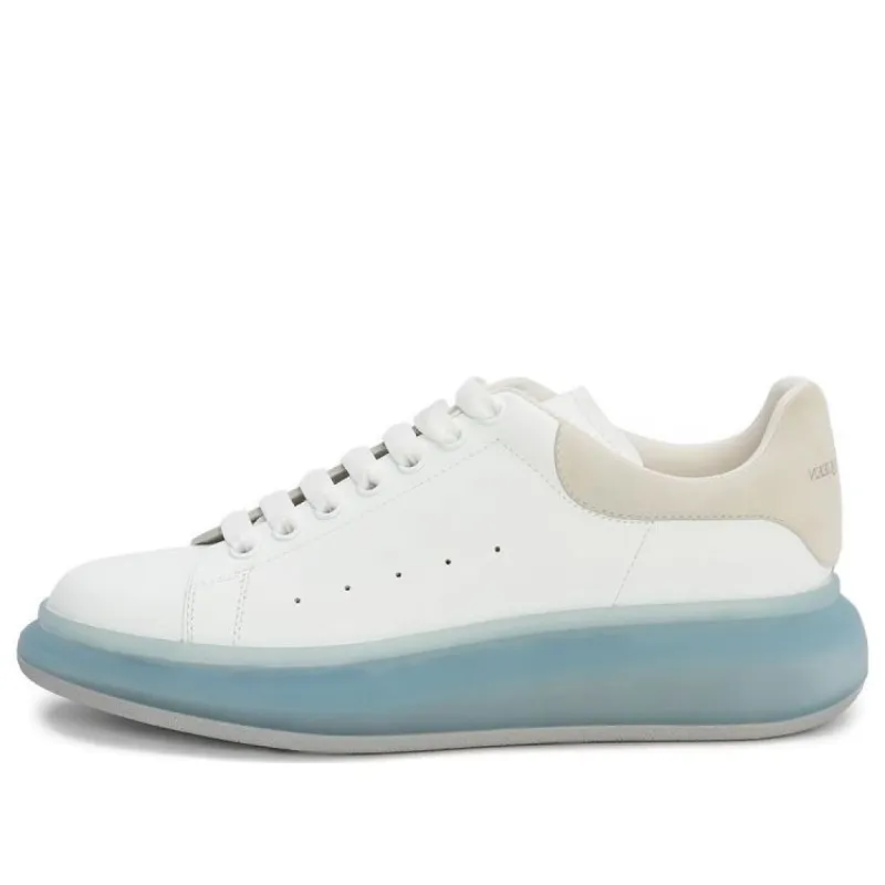 Alexander McQueen Oversized Sneaker 'White Frosty Blue' 667828WIAFA9430 sold by KicksCrew
