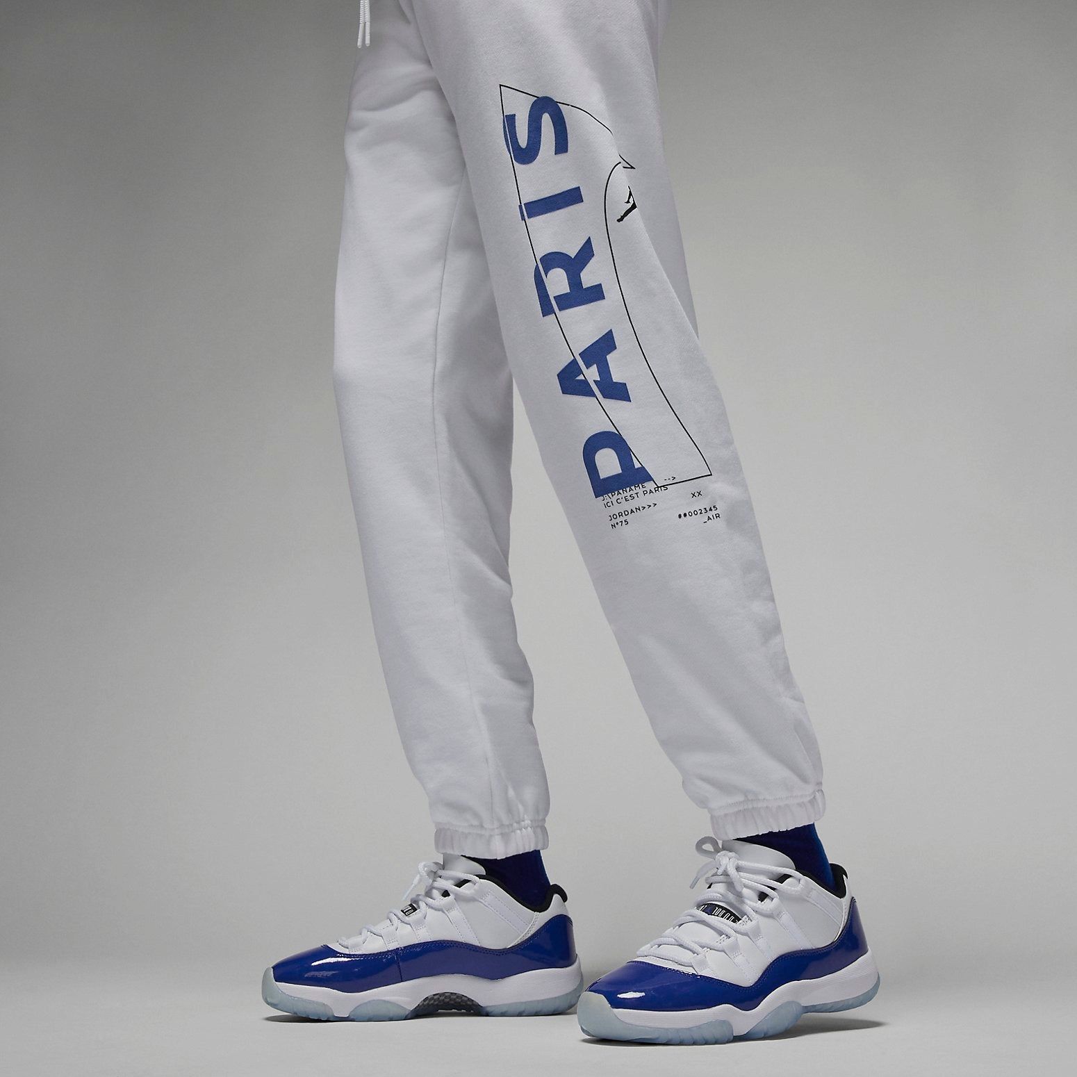 (WMNS) Air Jordan x PSG Fleece Pant 'White' DN3461-100 sold by KicksCrew product image thumbnail 3
