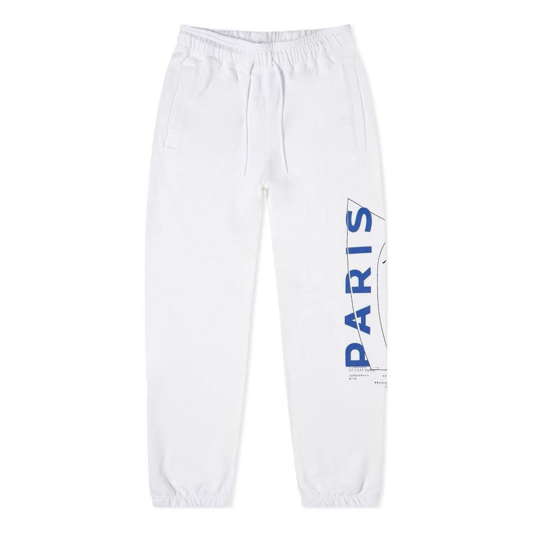 (WMNS) Air Jordan x PSG Fleece Pant 'White' DN3461-100 sold by KicksCrew