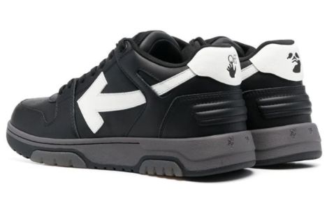 Off-White Out Of Office Low-Top Sneakers 'Black White' OMIA189C99LEA0041001 sold by KicksCrew