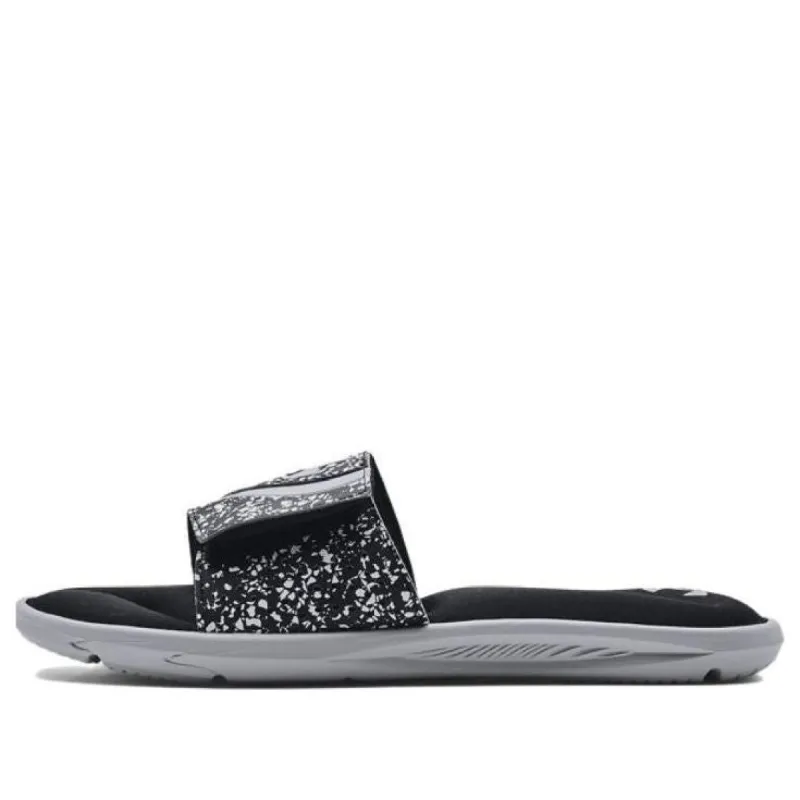 Under Armour Ignite 6 Graphic Strap Slide 'Black Mod Grey' 3024450-007 sold by KicksCrew