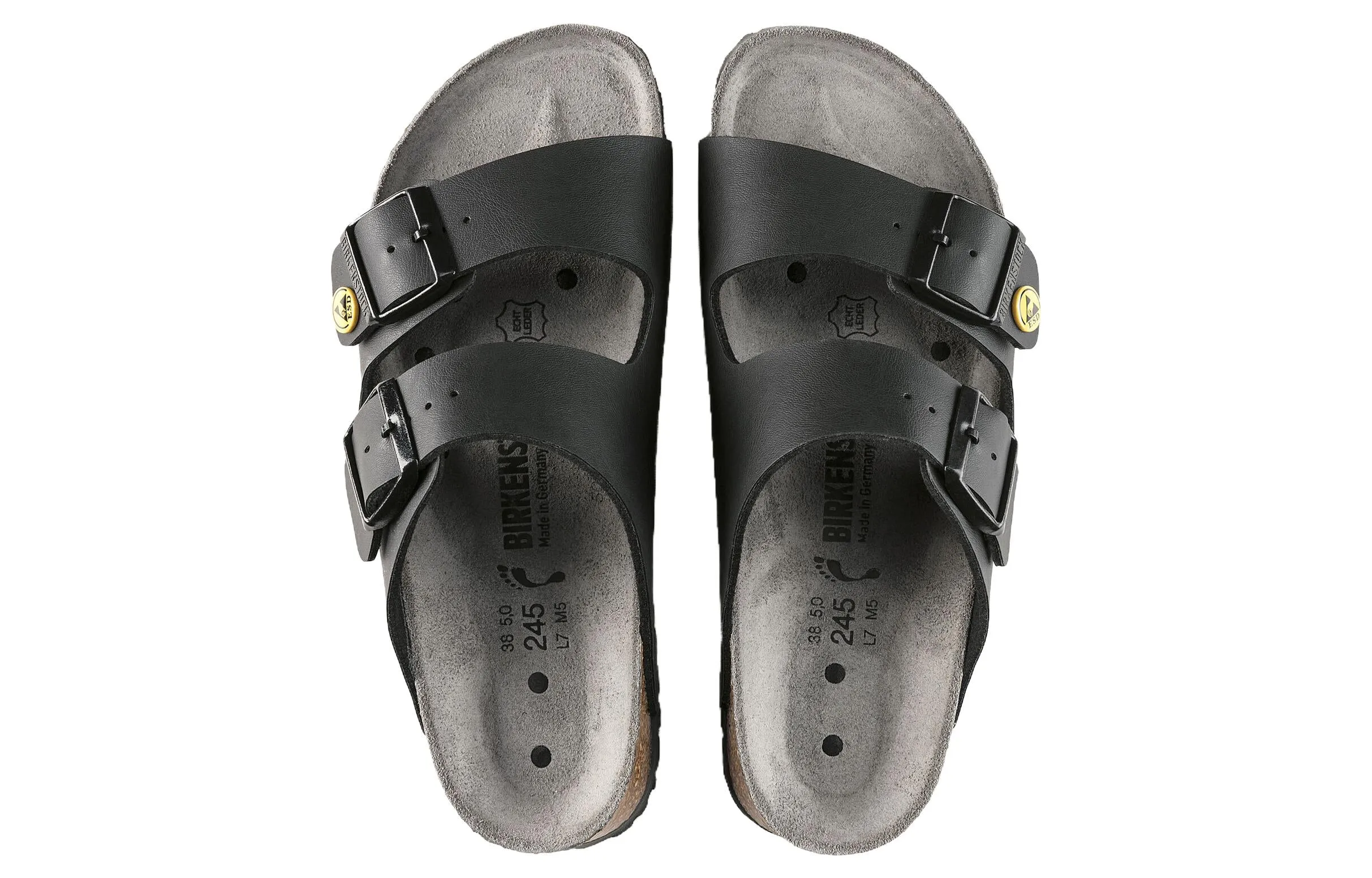 Birkenstock Arizona ESD Birko-Flor Narrow Fit Sandals 'Black' 0089428 sold by KicksCrew product image thumbnail 4