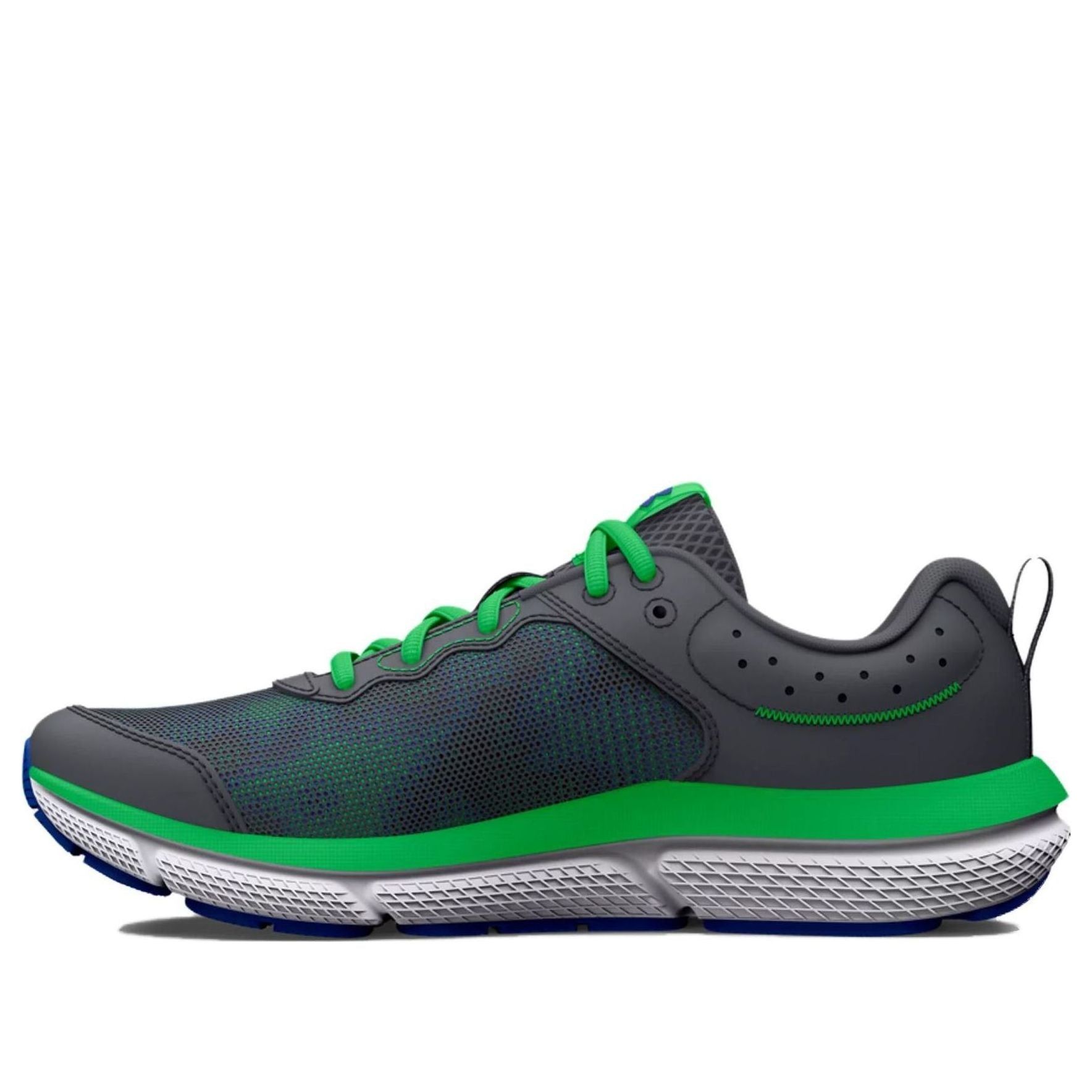 (GS) Under Armour Assert 10 AC Laser 'Pitch Grey Green Screen' 3026784-100 sold by KicksCrew