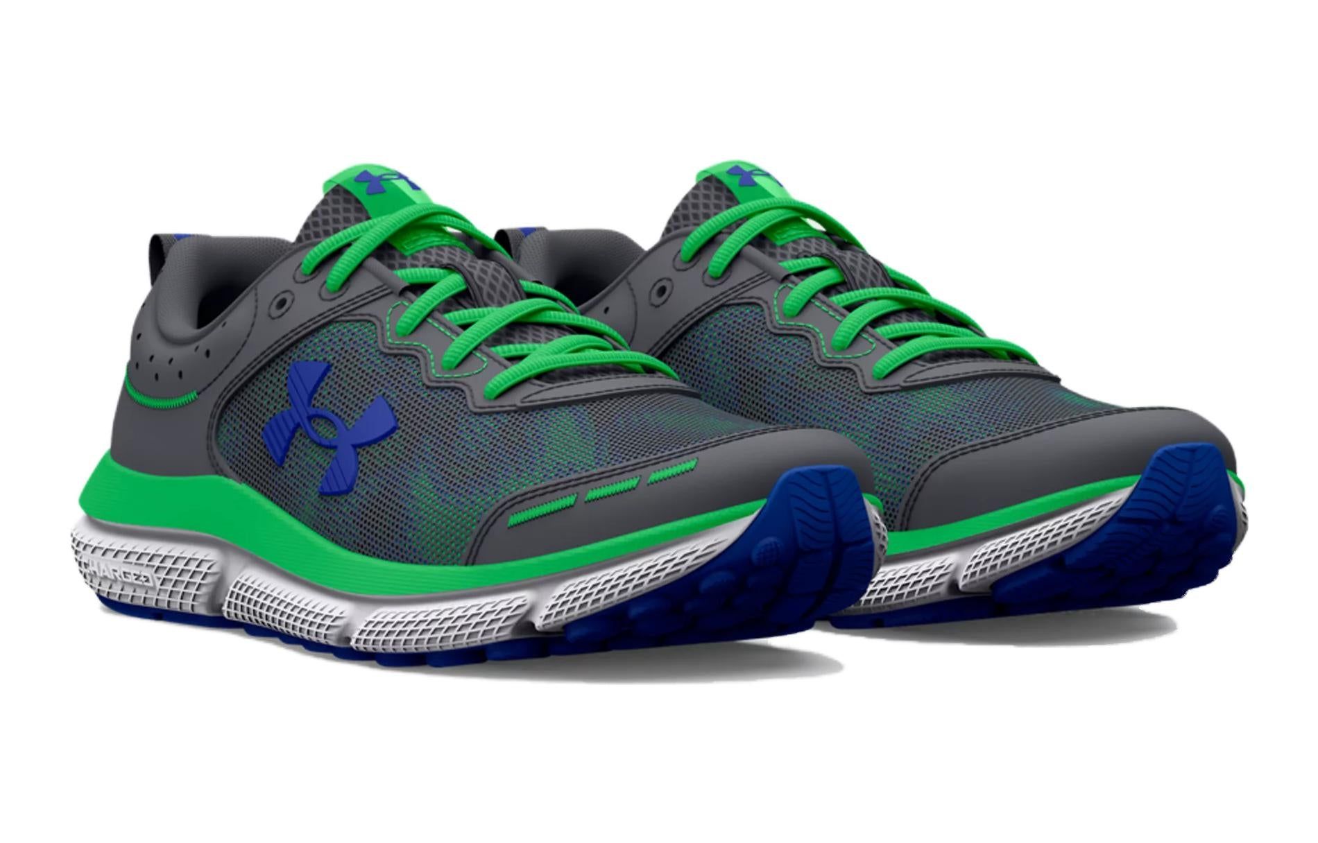 (GS) Under Armour Assert 10 AC Laser 'Pitch Grey Green Screen' 3026784-100 sold by KicksCrew product image thumbnail 4