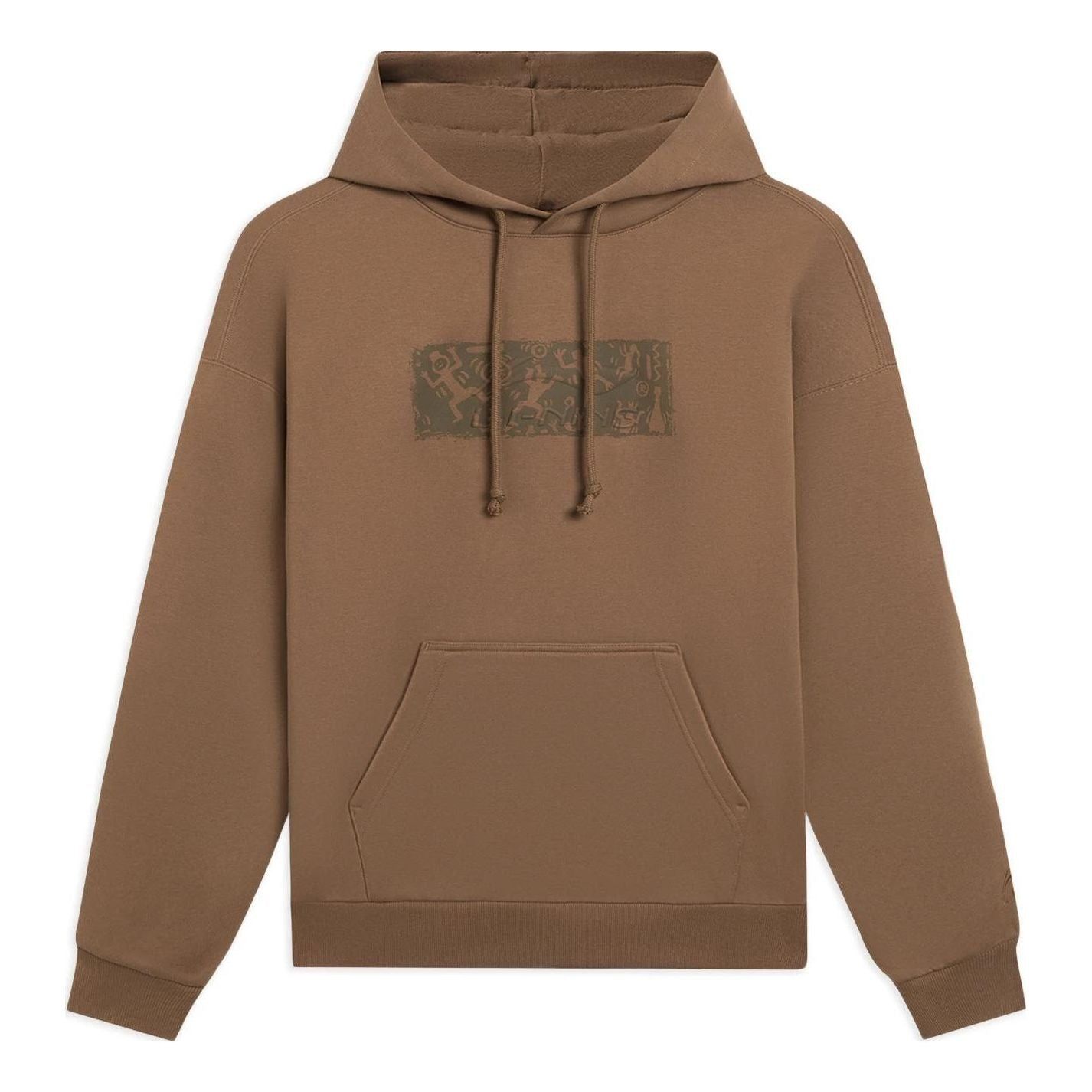 Li-Ning Art Graphic Hoodie 'Brown' AWDSB43-5 sold by KicksCrew