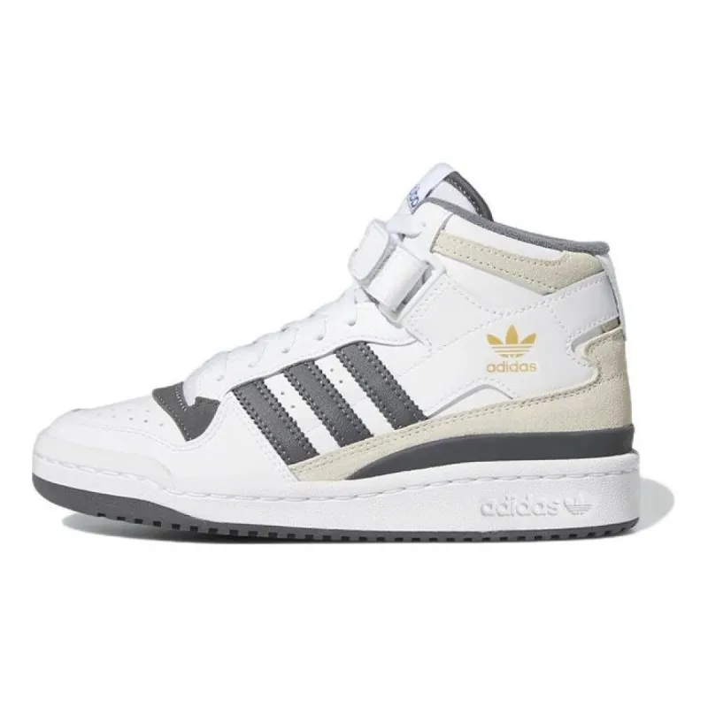 (GS) Adidas originals Forum Mid Shoes 'White Grey' GY7061 sold by KicksCrew