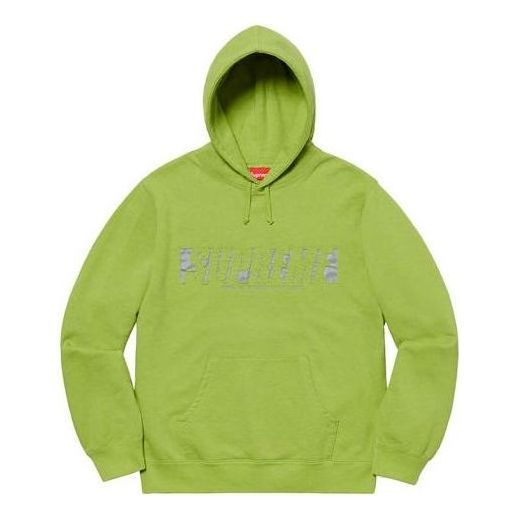 Supreme Reflective Cutout Hooded Sweatshirt 'Green' SUP-SS20-105 sold by KicksCrew