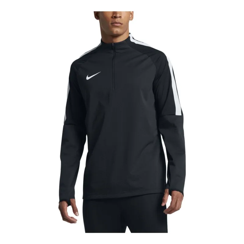 Nike Contrasting Colors High Collar Half Zipper Long Sleeves Hoodie 'Black' 807029-013 sold by KicksCrew