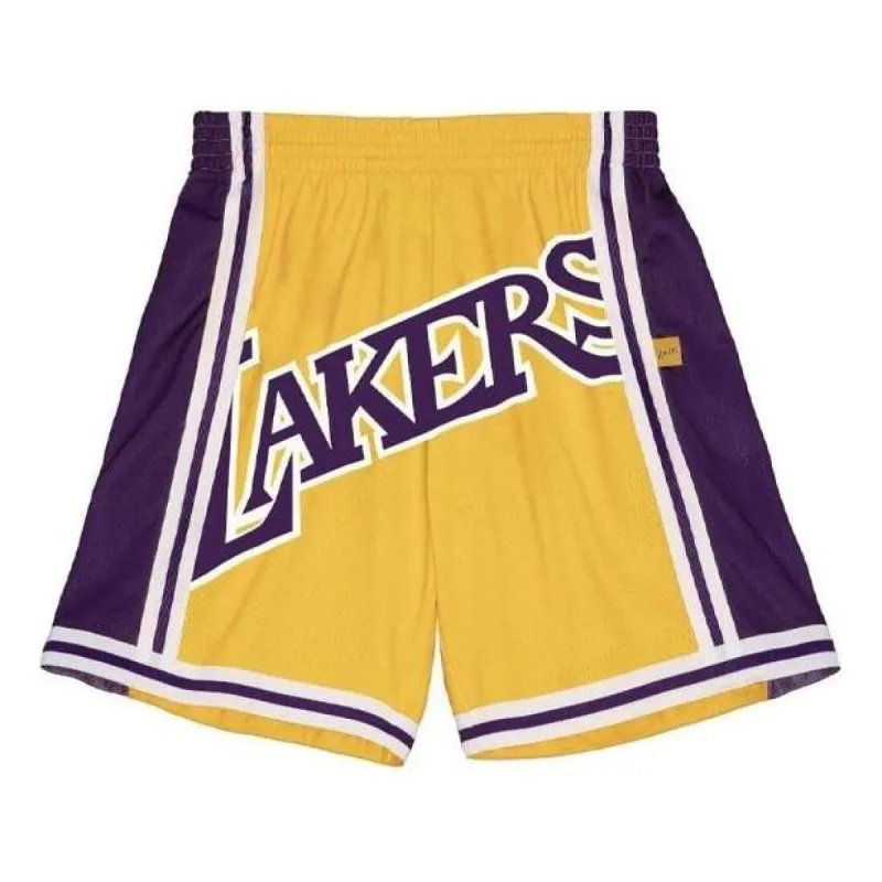 Mitchell & Ness x NBA Big Face 2.0 Shorts 'Los Angeles Lakers' SHORBW19147-LALLGPR sold by KicksCrew
