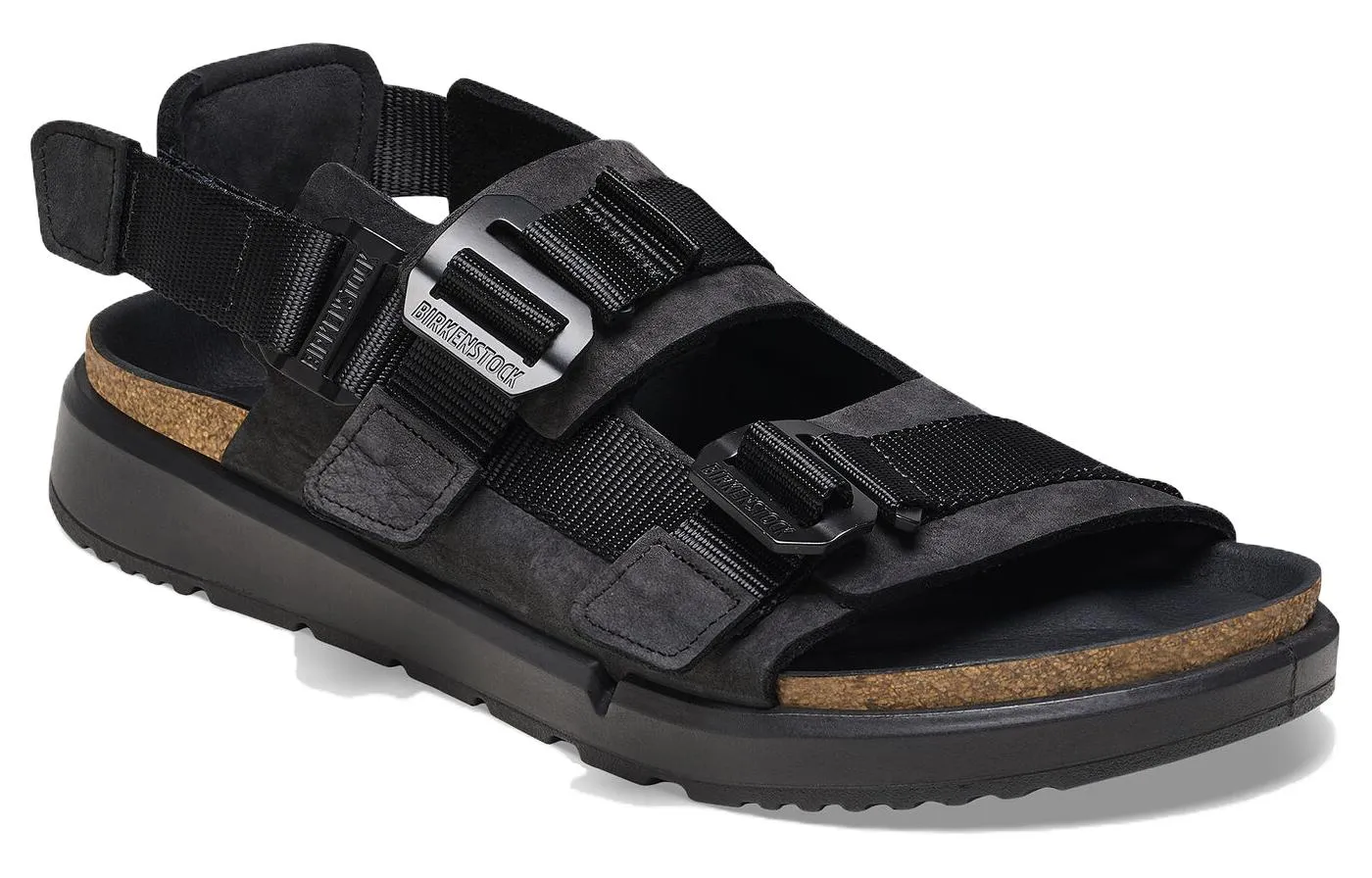 Birkenstock Shinjuku Natural Leather Textile Sandals 'Black' 1024599 sold by KicksCrew product image thumbnail 2