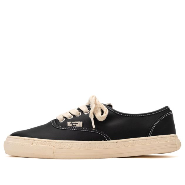 Maison MIHARA YASUHIRO PAST Sole 5 - Hole Leather Low-top Sneaker 'Black' S09FW203-BLK sold by KicksCrew