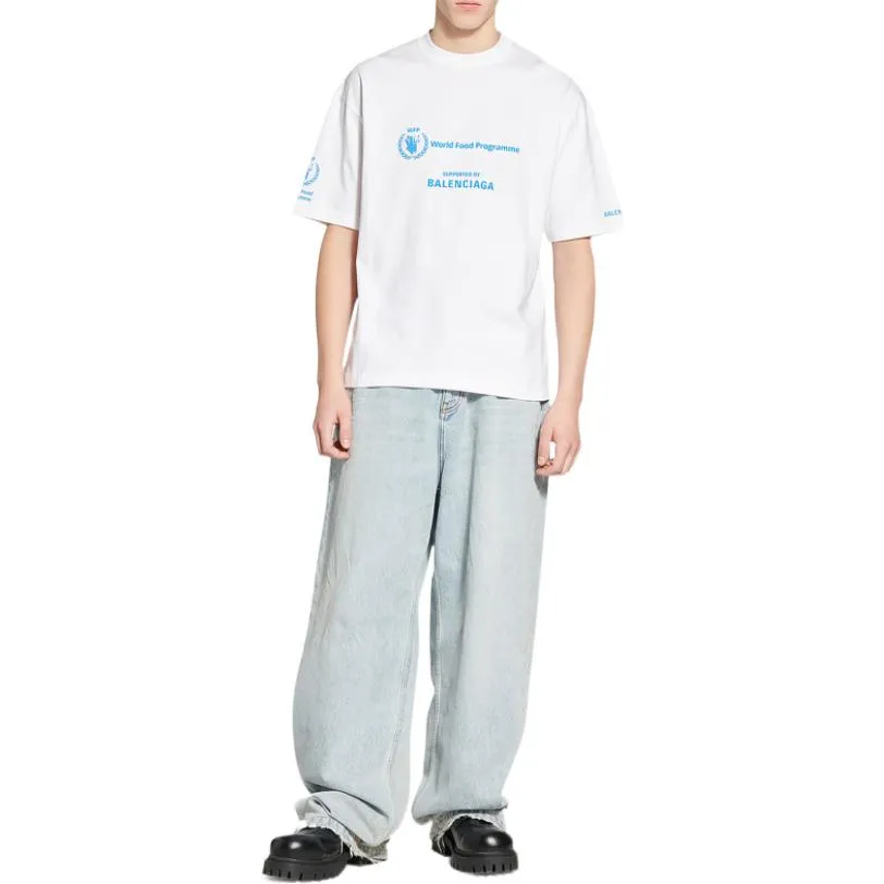 Balenciaga x WFP T-Shirt Medium Fit 'White' 612966TMVL29086 sold by KicksCrew product image thumbnail 3