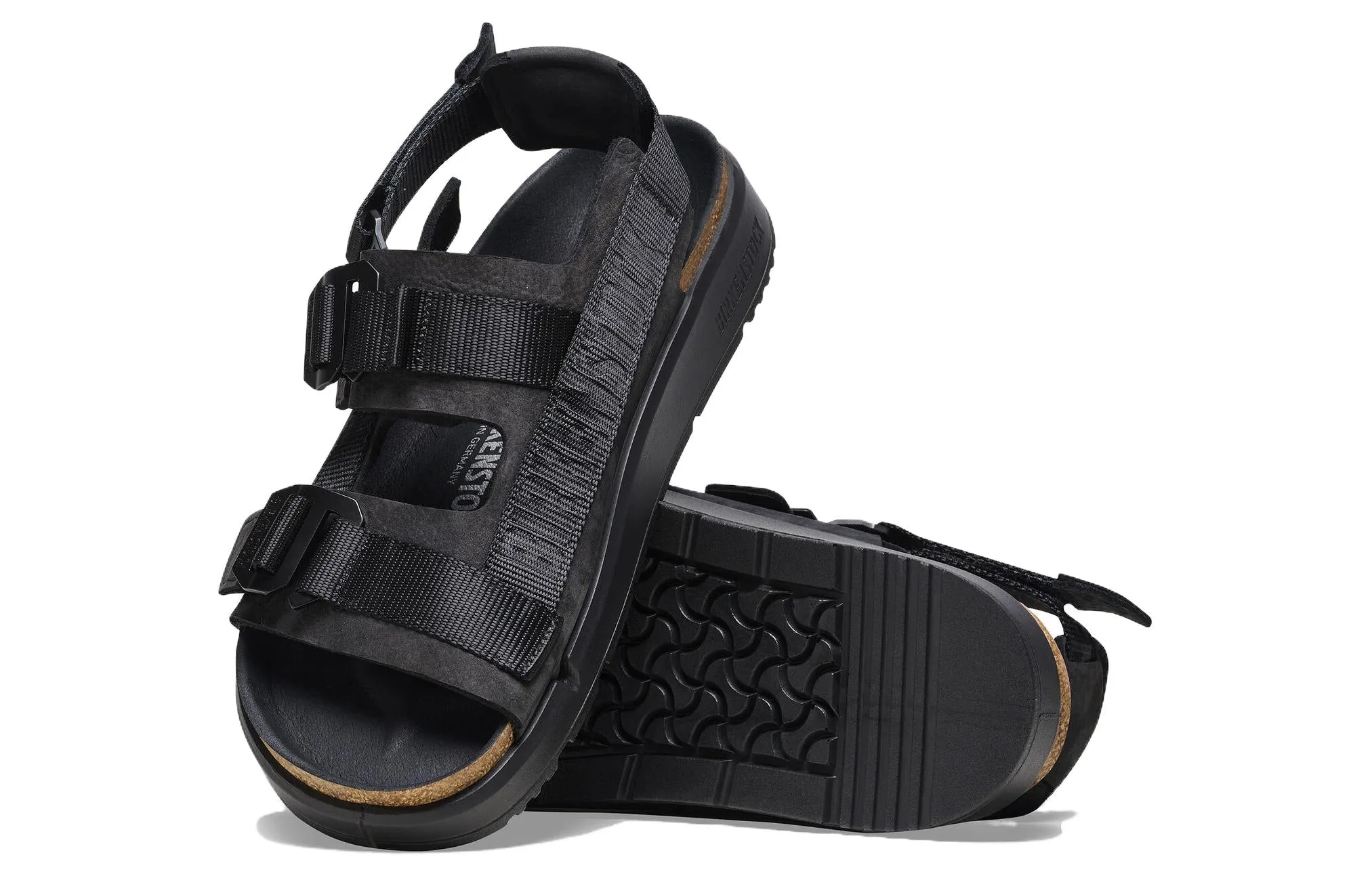 Birkenstock Shinjuku Natural Leather Textile Sandals 'Black' 1024599 sold by KicksCrew product image thumbnail 5