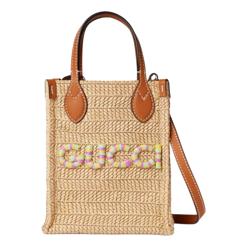 (WMNS) Gucci Super Mini Straw-Effect Bag 'Natural Raffia Viscose' 780083-FAC42-9561 sold by KicksCrew