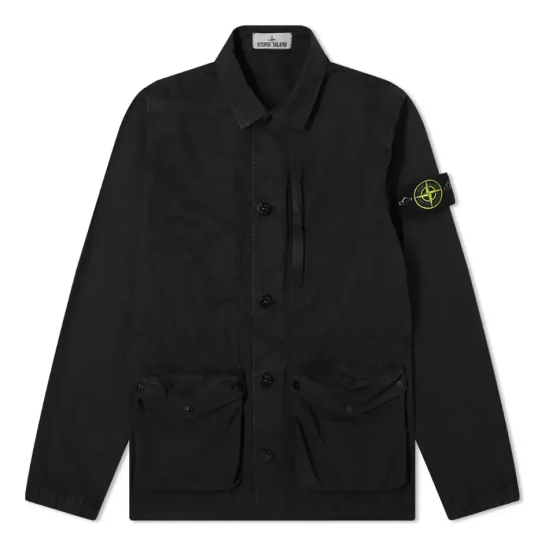 STONE ISLAND Vintage Canvas 3 Pocket Jacket 'Black' 7415439WN-V0129 sold by KicksCrew