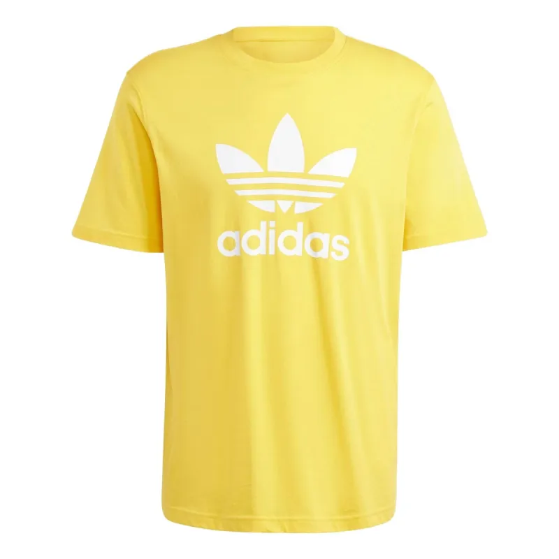 adidas Adicolor Trefoil T-shirt Asia Sizing 'Yellow' IR7977 sold by KicksCrew