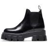 (WMNS) PRADA Monolith Brushed Leather Chelsea Boots 'Black' 1T725L_B4L_F0002_F_A055 sold by KicksCrew