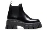(WMNS) PRADA Monolith Brushed Leather Chelsea Boots 'Black' 1T725L_B4L_F0002_F_A055 sold by KicksCrew