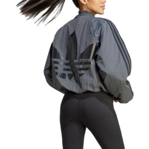 (WMNS) adidas Back Trefoil Oversized SST Jacket 'Grey' II5651 sold by KicksCrew