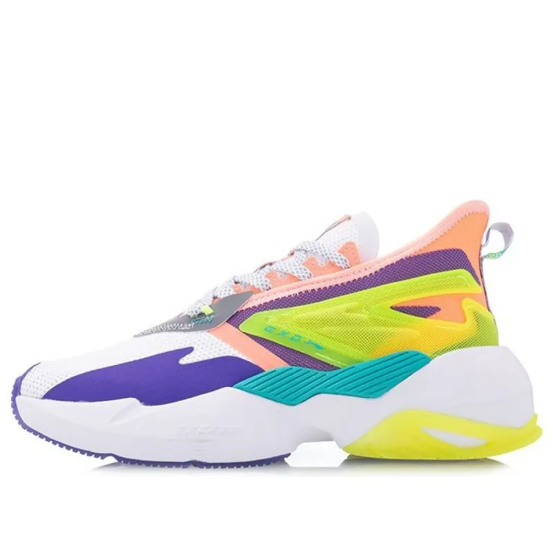 (WMNS) Li-Ning Beyond 'White Green Purple' AGLQ028-4 sold by KicksCrew