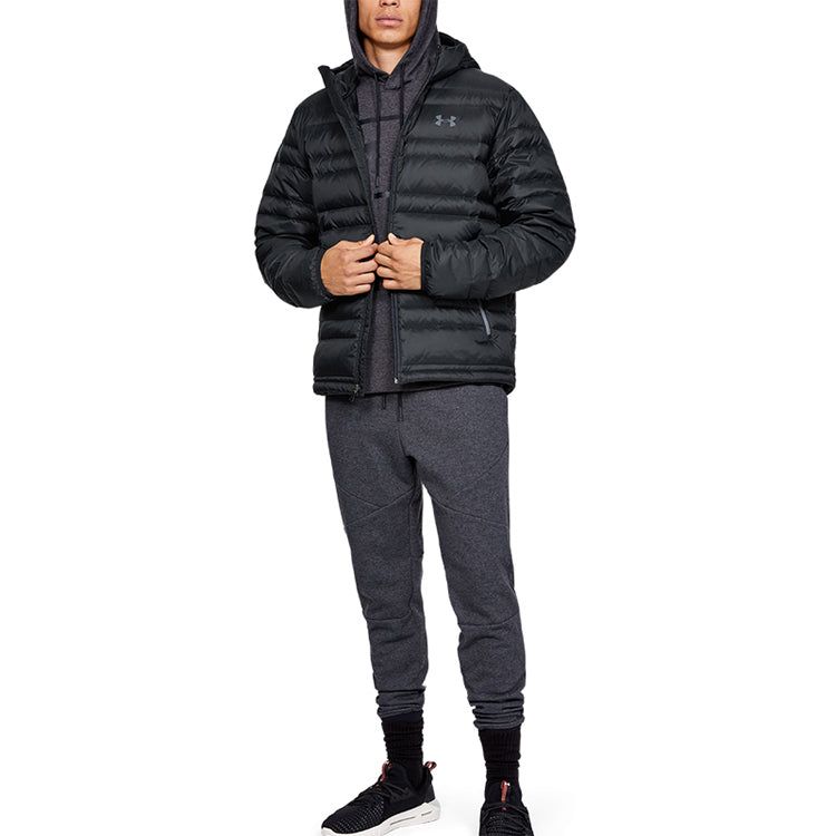 Under Armour Down Hooded Winter Jacket 'Black' 1342738-001 sold by KicksCrew product image thumbnail 5