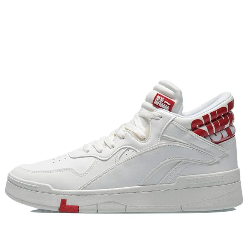 Li-Ning Superwave Mid 'White Red' AGCQ179-4 sold by KicksCrew