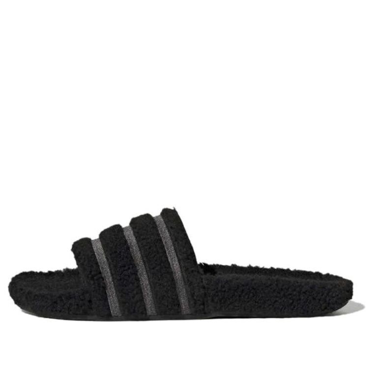 adidas Adilette Cozy Slides Core 'Black' H06452 sold by KicksCrew
