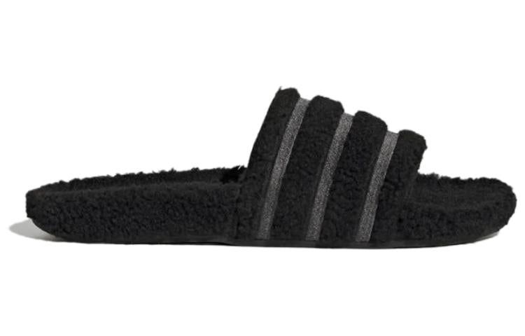 adidas Adilette Cozy Slides Core 'Black' H06452 sold by KicksCrew product image thumbnail 2