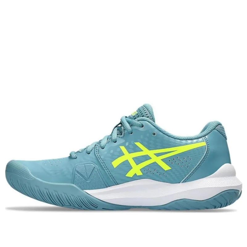 (WMNS) ASICS Gel Challenger 14 'Gris Blue Safety Yellow' 1042A231-400 sold by KicksCrew