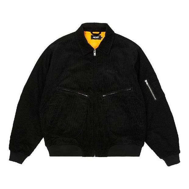 Palace SS23 Cord Ma-1 Jacket 'Black' P23JK001 sold by KicksCrew