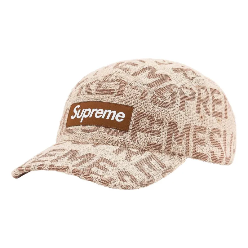 Supreme Terry Spellout Camp Cap 'Beige White' SUP-SS22-882 sold by KicksCrew
