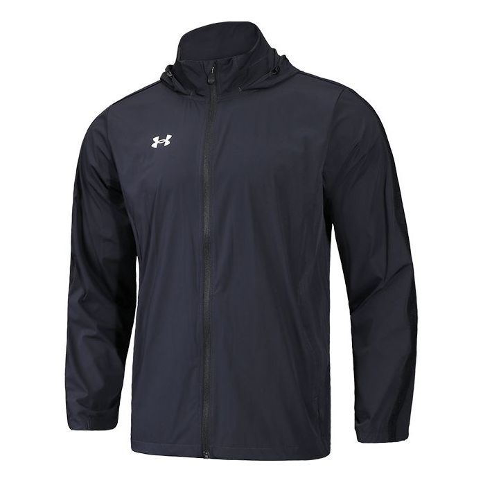 Under Armour Hooded Sports Woven Jacket 'Black' 22500408-001 sold by KicksCrew