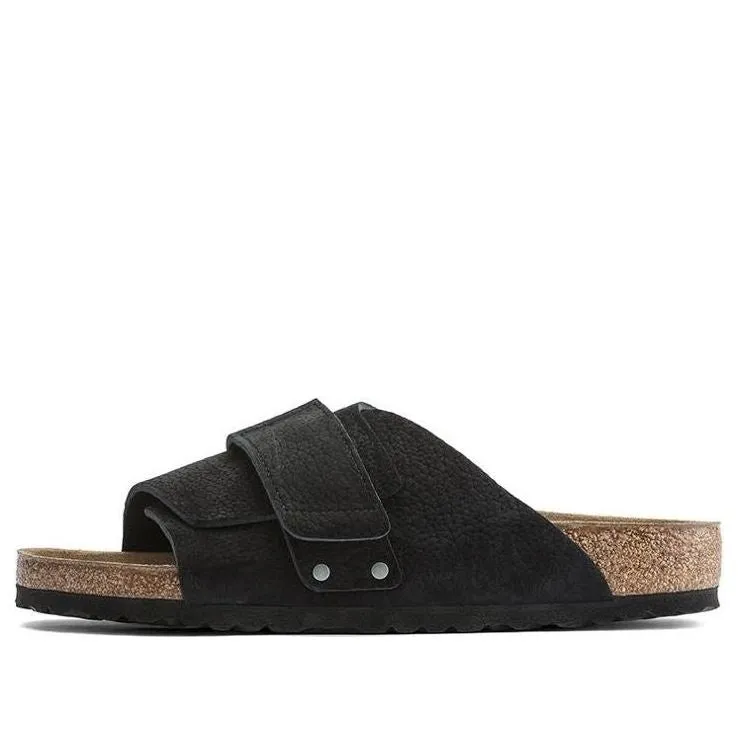 Birkenstock Kyoto Nubuck Sandals 'Desert Buck Black' 1020388 sold by KicksCrew