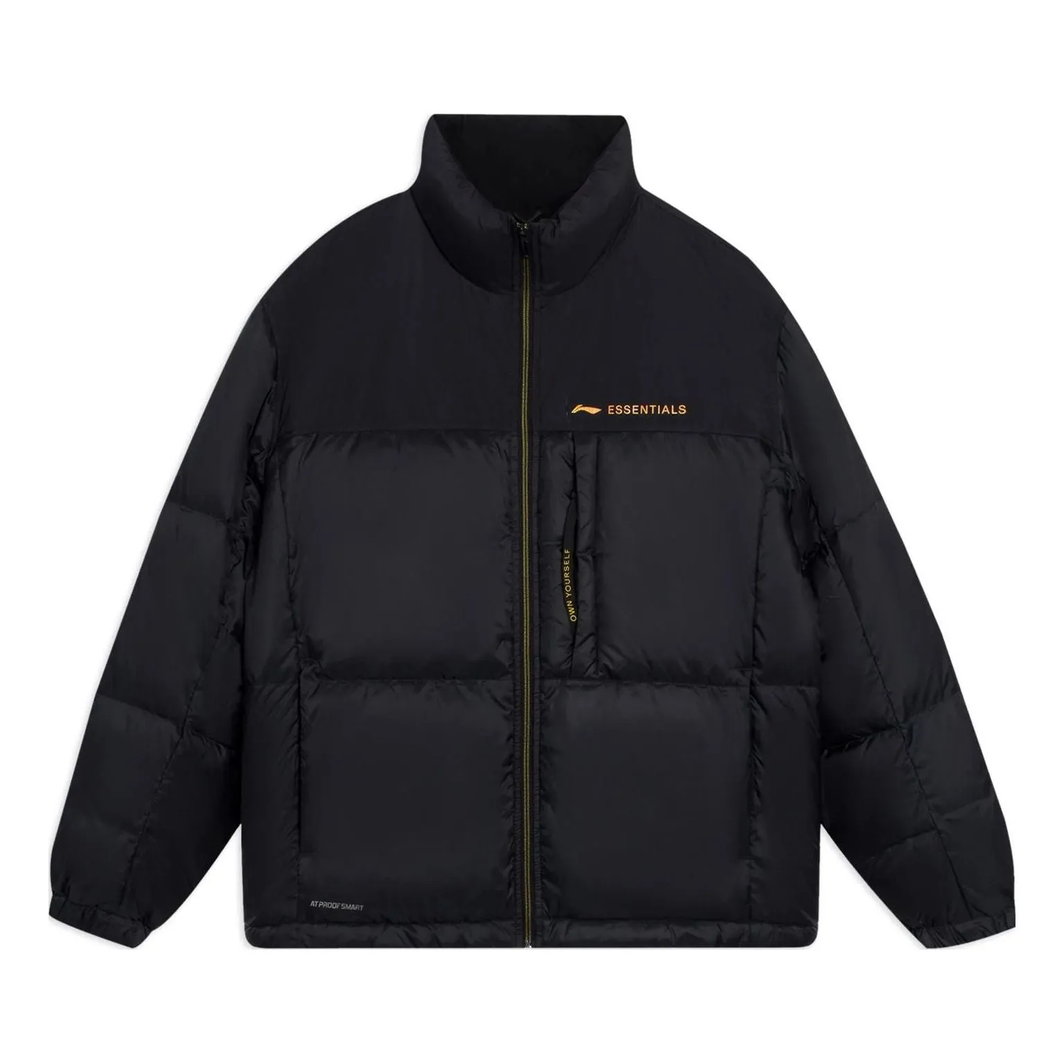 Li-Ning Essential Logo Down Jacket 'Black' AYMS205-1 sold by KicksCrew