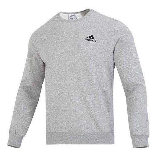 adidas Essentials Fleece Sweatshirt 'Grey' H12221 sold by KicksCrew