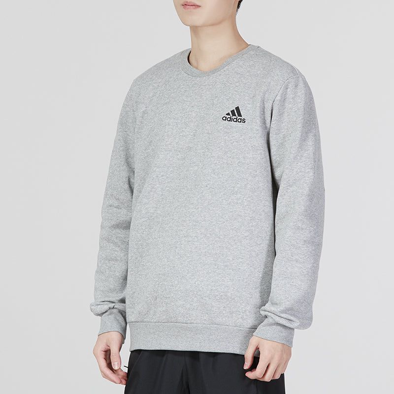 adidas Essentials Fleece Sweatshirt 'Grey' H12221 sold by KicksCrew product image thumbnail 5