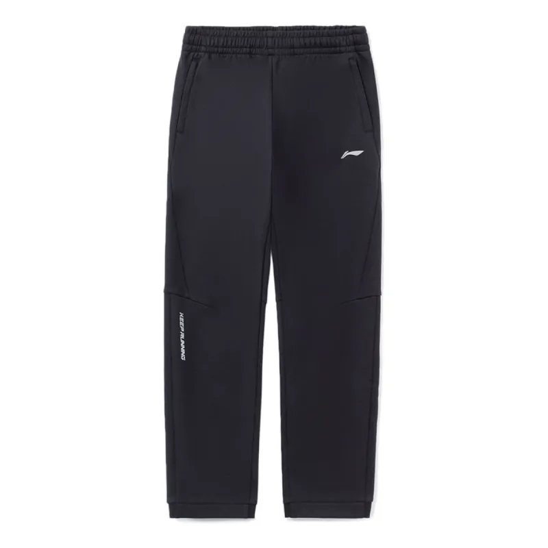 Li-Ning Graphic Straight Sweatpants 'Black' AKLRF47-4 sold by KicksCrew
