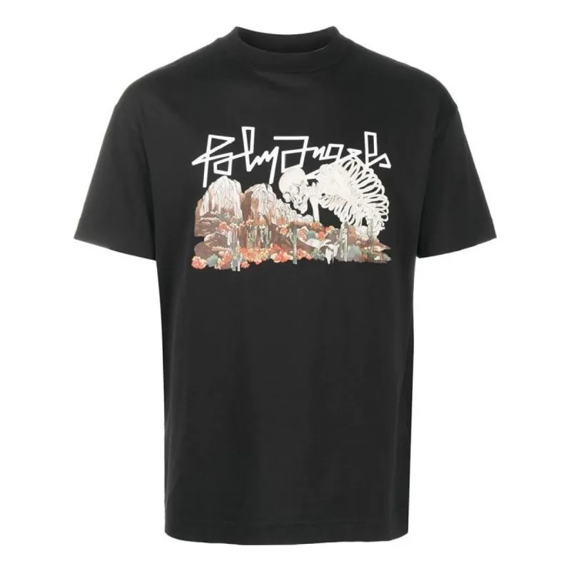 Palm Angels Desert Skull T-Shirt 'Black' PMAA001F20JER0071084 sold by KicksCrew