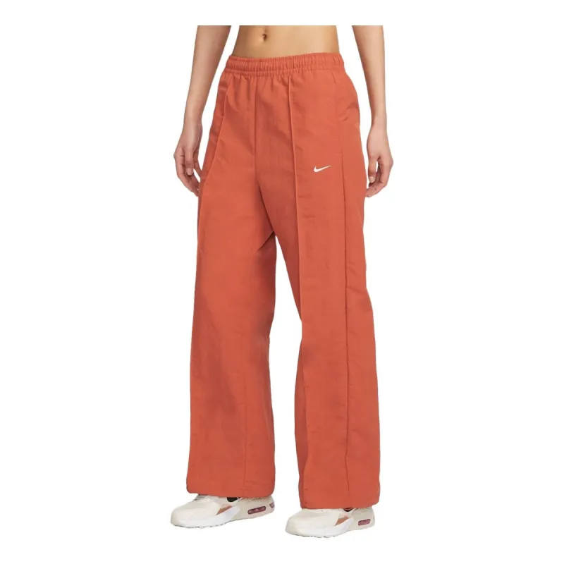 (WMNS) Nike Sportswear Everything Wovens Mid-Rise Open-Hem Pants Asia Sizing 'Orange' FQ3589-825 sold by KicksCrew