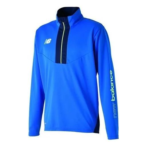 New Balance Black Out Collection Warm-up Half-Zip Jersey 'Serene Blue' AMT25206-SBU sold by KicksCrew